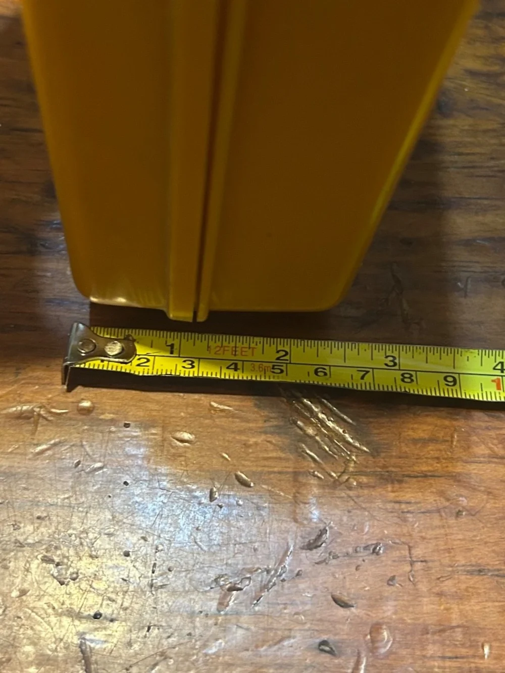 Wil-Hold  Wilson Plastic Thread Bobbin Sewing Box Mustard